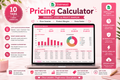 Pricing Calculator Spreadsheet Google Sheets Product Cost Profit Margin Small Business Handmade Pricing Template Excel Seller Tool