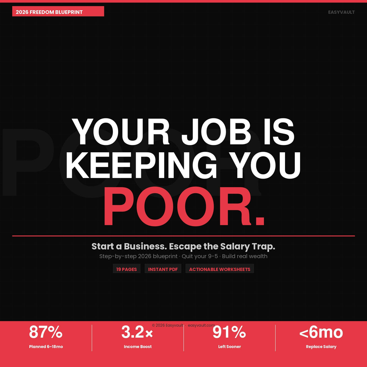 Business Blueprint: Quit 9-5, Launch Side Hustle, Build Wealth (PDF)