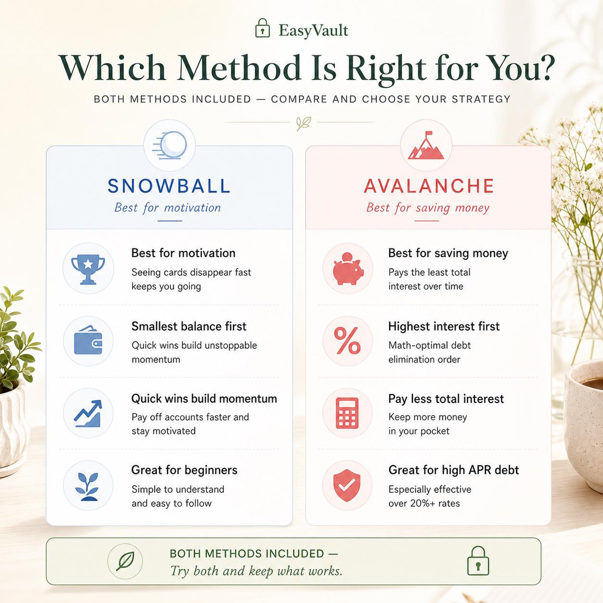Credit Card Debt Payoff Tracker | Snowball, Avalanche Calculator (Google Sheets, Excel)