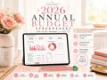 2026 Annual Budget Spreadsheet | Google Sheets Finance Planner (Digital Download)