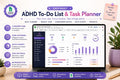 ADHD Task Planner Google Sheets | Daily Weekly Eisenhower Matrix Tracker