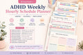 ADHD Weekly Hourly Schedule Planner (Undated, Colourful)