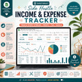 Side Hustle Income & Expense Tracker: Multi-Stream Profit, Tax Estimator (Google Sheets, Excel)