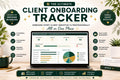Client Onboarding Checklist Spreadsheet: Tracker, Template, Management (Google Sheets)