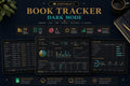 ADHD Book Tracker Google Sheets | Dark Academia Reading Journal (Digital Download)
