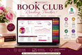 Book Club Tracker Google Sheets | Member Rotation, Ratings, Discussion Notes (Digital Download)
