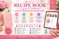 Editable Google Sheets Recipe Book | Digital Cookbook Organizer (50 Recipes)