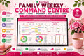 Family Command Centre Google Sheets Planner | Weekly Schedule, Chores, Budget (Digital Download)