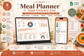 Weekly Meal Planner Google Sheets | Automated Grocery List, Recipe Tracker