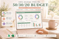 50/30/20 Budget Spreadsheet: Monthly Paycheck Planner (Google Sheets)