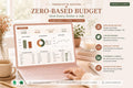 Zero-Based Budget Spreadsheet: Terracotta Edition, Google Sheets, 9 Charts (Digital Download)