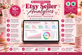 Etsy Seller Analytics Revenue Tracker Spreadsheet (Google Sheets, Excel)