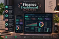 Dark Mode Personal Finance Dashboard: All-in-One Budget Tracker (Google Sheets)