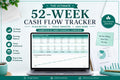 52-Week Cash Flow Tracker | Weekly Budget Planner with Running Balance (Google Sheets)